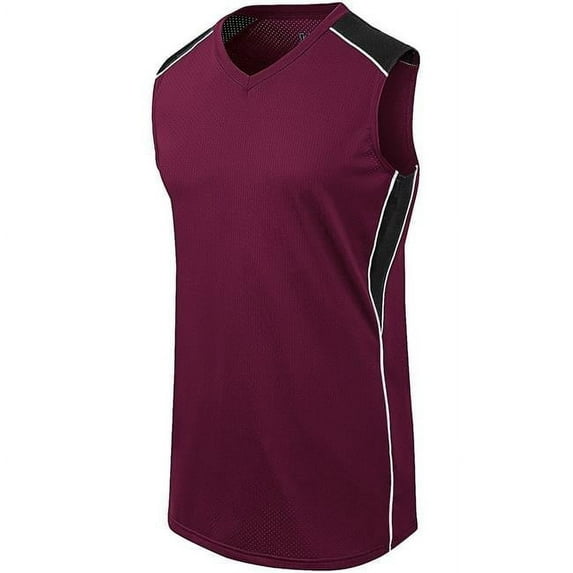 ASI 312162.524.L Ladies Dynamite Jersey - Maroon, Black & White - Large