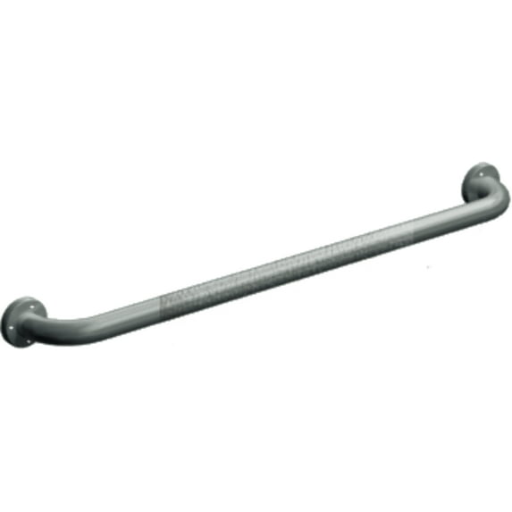 ASI 3501-12P - Exposed Flange (1-1/2" O.D) Peened - Straight Grab Bar, 12”