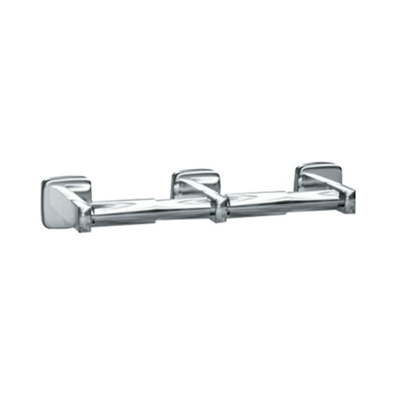 ASI 7305-2B - Toilet Tissue Holder - Double - Bright Stainless Steel - Surface Mounted