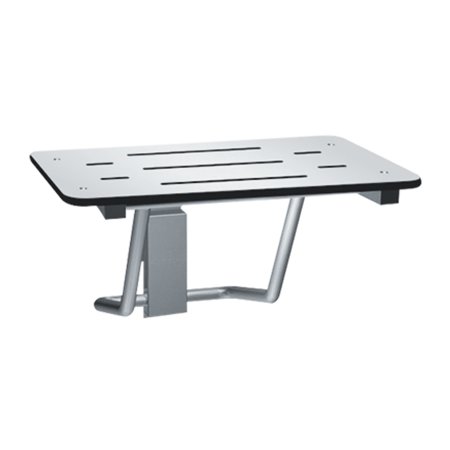 ASI-8203-28 - Folding Shower Seat - Rectangular, ADA - Solid Phenolic, White - 28"W