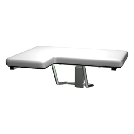 ASI-8205-R - Folding Shower Seat - L-Shaped, Right Hand, ADA - Padded w/ Phenolic Core - 33"W