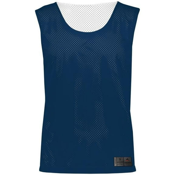 ASI 9717.301.XL Adult Mesh Reversible Pinnie Top, Navy & White - Extra Large