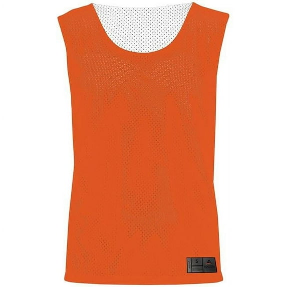 ASI 9717.320.2XL Adult Mesh Reversible Pinnie Top, Orange & White - 2XL