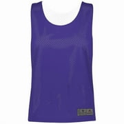 ASI 9719.450.XL Ladies Mesh Reversible Pinnie Top, Purple & White - Extra Large