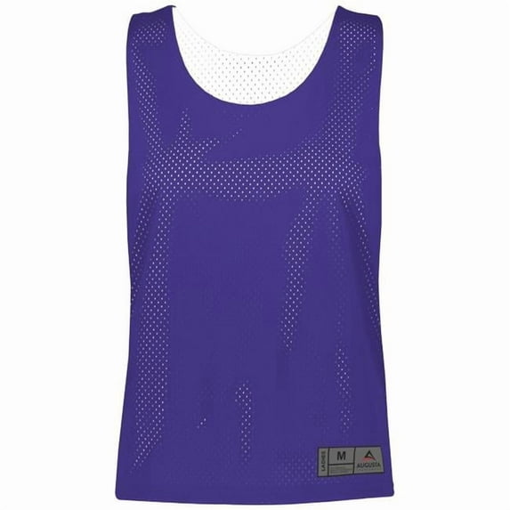 ASI 9719.450.XL Ladies Mesh Reversible Pinnie Top, Purple & White - Extra Large