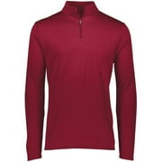 ASI 2785.J36.M Adult Attain Wicking 1 by 4 Zip Pullover, Cardinal - Medium