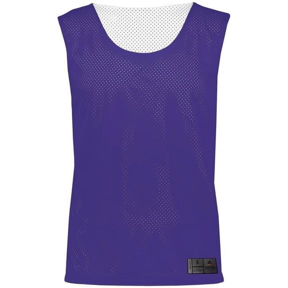 ASI Adult Mesh Reversible Pinnie Top, Purple & White - 2XL