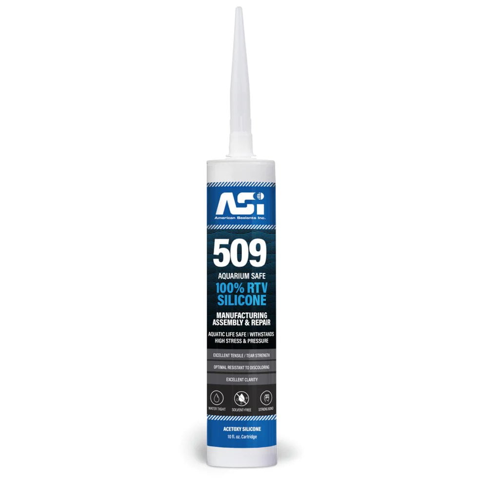 ASI Black Aquarium Silicone Sealant - 10.2 oz Fluid Cartridge