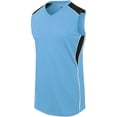 thumbnail image 1 of ASI  Ladies Dynamite Jersey - Columbia Blue, Black & White - Medium, 1 of 2