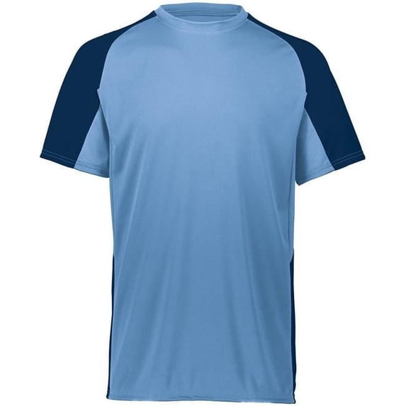 ASI Youth Cutter Jersey, Columbia Blue & Navy - 2XS