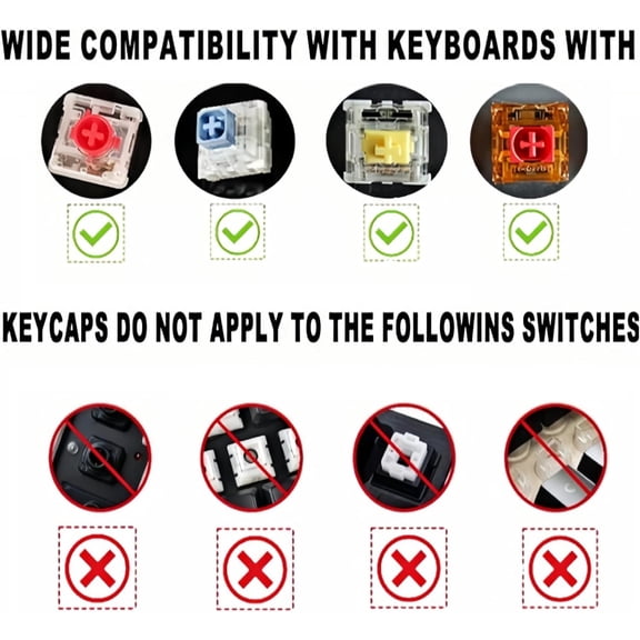 ASIASN-133-Key Double-Shot PBT Keycap Set with Side-Lit Legends, Cherry Profile for 60% 65% 75% 80% 100% Mechanical Keyboards, Custom Line Art Design