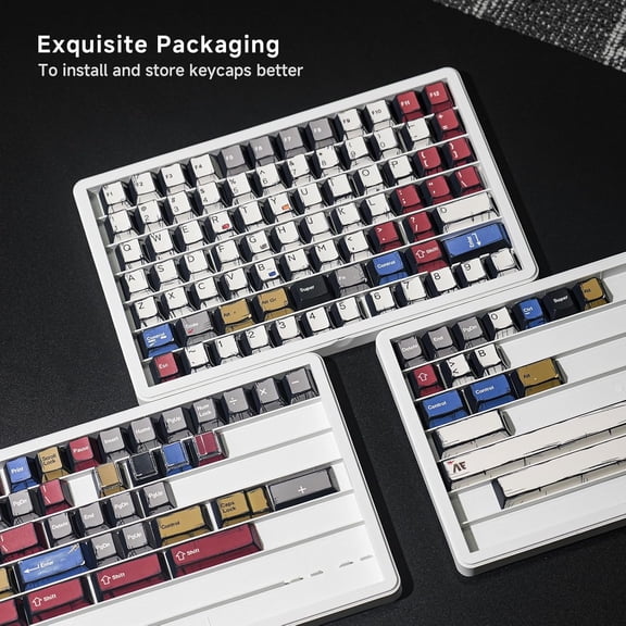 ASIASN-141 Pbt Keycaps, Anime Keycap Set,MXD Technology (Anti Sink, Anti Scratch, Anti FadeSuitable for Mechanical Keyboard, Recommended Styles for 5AS Esports EventsBest Choice for Work/Study/Gaming