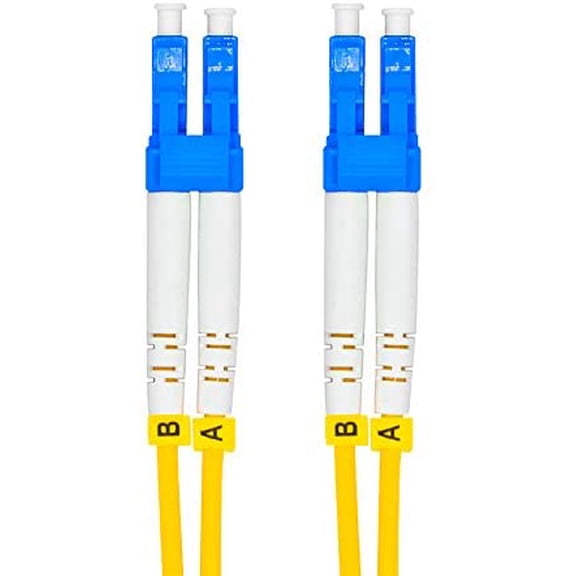 ASIASN-15Meters 49ft LC to LC Duplex 9/125 Single-Mode Fiber Optic Cable Jumper Optical Patch Cord LC-LC