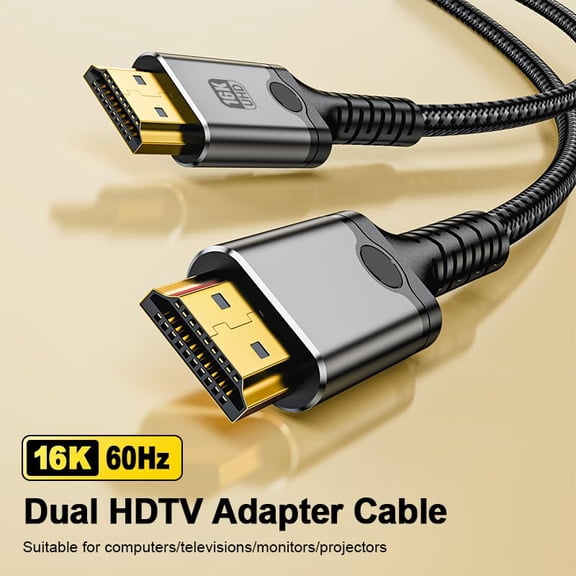 ASIASN-16K HD 2.2 Cable 16FT, 80Gbps Certified Ultra High Speed 16K@60Hz 8K@120Hz 4K@480Hz HD Cord Support HDR, HDCP DSC 1.2a, Compatible FreeSync G-Sync Gaming Monitor 4090 7900xtx
