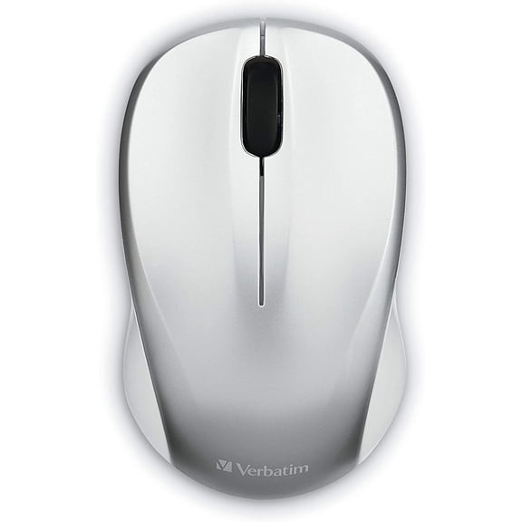 ASIASN-2.4G Wireless LED Silent Mouse - Noiseless and Silent Click Computer Mouse with Nano Receiver for Mac and PC - Silver