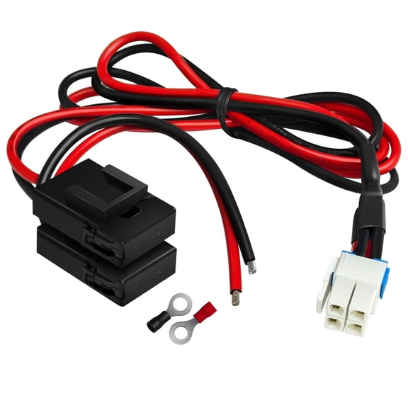 ASIASN-2-Pack 4-Pin DC 12AWG Power Cable for Yaesu FT-891 FT-450D FT-950 FTDX-3000 for ICOM IC-7300 IC-7000 IC-7100 IC-7600 Radi