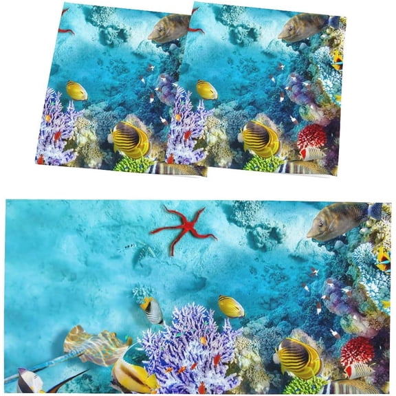 ASIASN-2 Pack Fluorescent Light Cover for Classroom, Starfish Drop Magnetic Ceiling Light Covers Light Filters,Eliminate Harsh Glare Causing Eyestrain and Headaches, 4 x 2 Feet