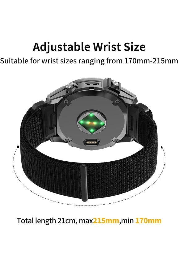 -20mm Nylon Watch Bands for Garmin Fenix 8 AMOLED-43mm/7S Pro/7S/6S Pro/ 6S,QuickFit Sports Strap for Fenix 5S plus/5S/Descent Mk2s/Descent Mk3i 43mm/Approach S70/epix Pro 42mm