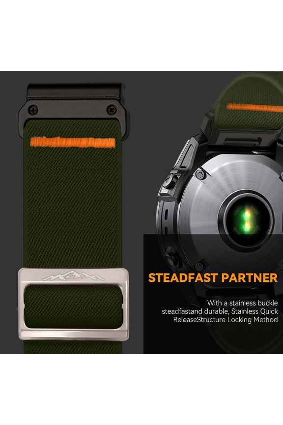 -22mm Nylon Sport Band for Garmin Feinx 6 Pro/6/7/7 Pro/5/5 Plus Band, Soft Smartwatch Strap for Forerunner 935/945/955,for Instinct/2/Approach S60/S70-47mm, Descent G1/Epix 2/Epix Pro 47mm