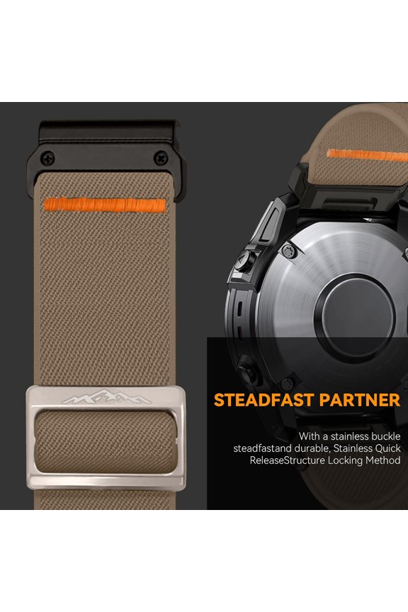 -22mm Nylon Sport Band for Garmin Feinx 6 Pro/6/7/7 Pro/5/5 Plus Band, Soft Smartwatch Strap for Forerunner 935/945/955,for Instinct/2/Approach S60/S70-47mm, Descent G1/Epix 2/Epix Pro 47mm