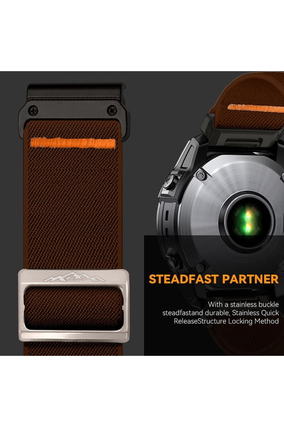 -22mm Nylon Sport Band for Garmin Feinx 6 Pro/6/7/7 Pro/5/5 Plus Band, Soft Smartwatch Strap for Forerunner 935/945/955,for Instinct/2/Approach S60/S70-47mm, Descent G1/Epix 2/Epix Pro 47mm