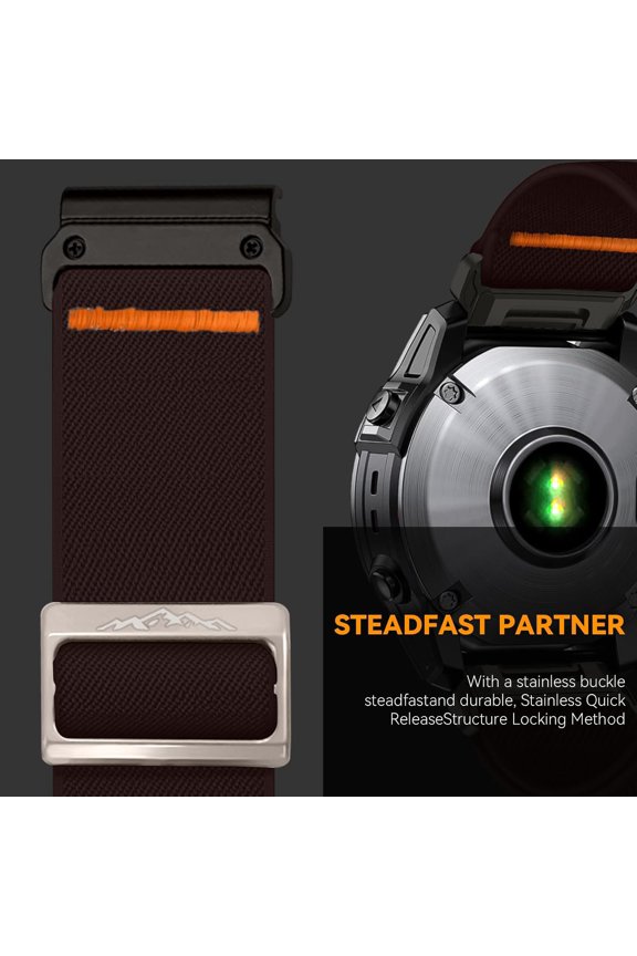 -22mm Nylon Sport Band for Garmin Feinx 6 Pro/6/7/7 Pro/5/5 Plus Band, Soft Smartwatch Strap for Forerunner 935/945/955,for Instinct/2/Approach S60/S70-47mm, Descent G1/Epix 2/Epix Pro 47mm