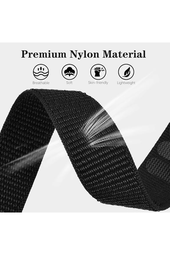 -22mm QuickFit Nylon Compatible with Garmin Fenix 8 47mm Band/7/7 Pro/6 Pro/6/5/5 Plus,Soft Lightweight Adjustable Sport Replacement Strap for Forerunner 965/955/Approach S62/Instinct 3 45mm