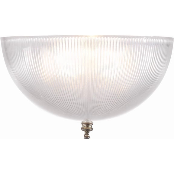 ASIASN-28007-75-2, Clip-on Dome Shade in Clear Finish, 8" Diameter x 4" Height, 2 Pack