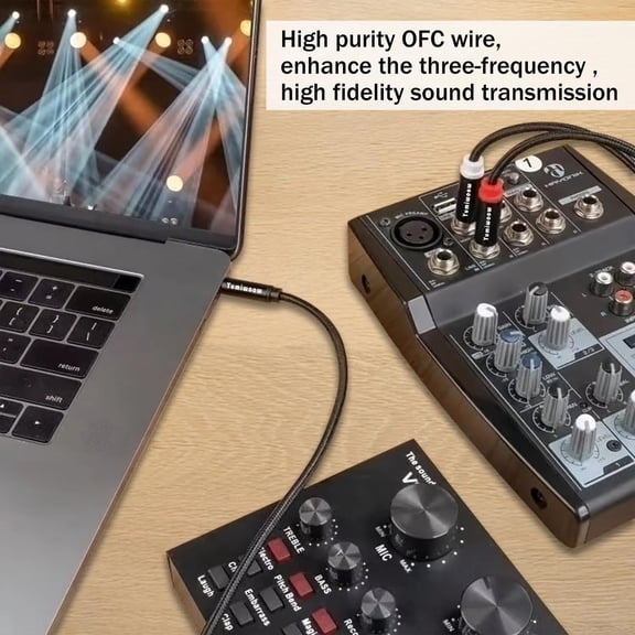 ASIASN-2Pack 10Ft 3.5mm 1/8" TRS to Dual 6.35mm 1/4" TS Mono Stereo Y-Cable Splitter Cord for Smartphone, Computer, CD Player, Speakers and Home Systems Amplifier