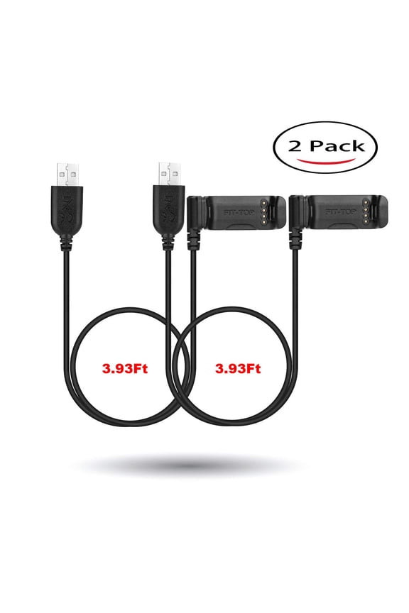 -2Pack for Vivoactive HR Charger, 3.93ft Length Charging Cable Replacement Charging Cord Synchronous Data Cable for Vivoactive HR Smart Watch