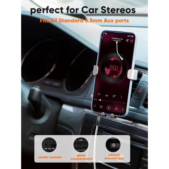 ASIASN-4-Pack 3.5mm Aux Cable 3FT/0.9m, 3.5mm Male to Male, 1/8 Input Auxiliary Cable (with Aux Port) for Car/Home Stereo, Smartphones, MP3 Player, Laptops, Speaker, Black