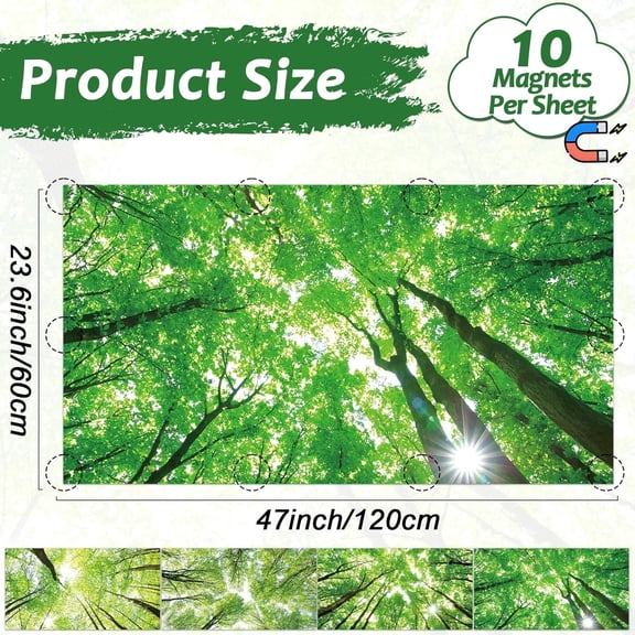 ASIASN-4 Pcs Fluorescent Light Covers with 40 Magnets Decorative for Classroom Ceiling Light 4 x 2 Feet Magnetic Light Covers Filter Easy Install for Office Hospitals & Home Drop Ceiling Supplies (Fo