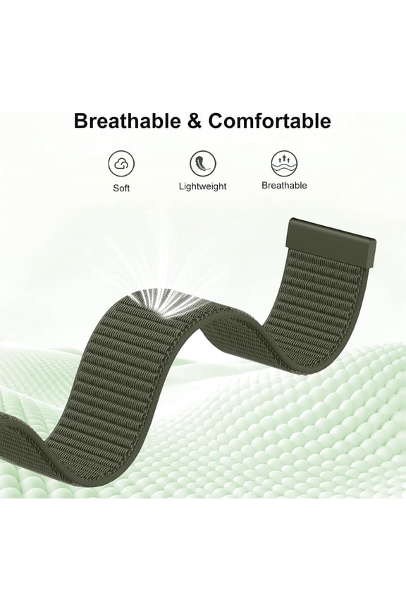 -5 Pack Nylon Loop Sport Band Compatible with Garmin Vivoactive 6/5/3/Venu 2 Plus/Forerunner 165/55/245/645,20mm Breathable Soft Band Adjustable Watch Straps for Garmin Venu/Sq/Sq 2/Vivomove HR