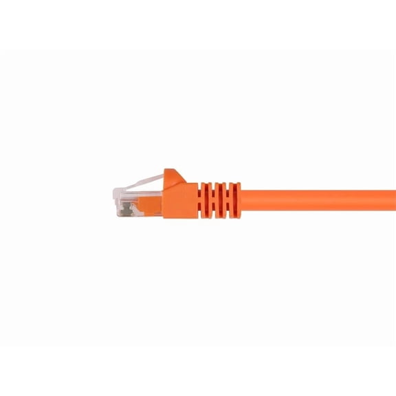 ASIASN-50FT 24AWG Cat6 500MHz Crossover Ethernet Bare Copper Network Cable - Orange