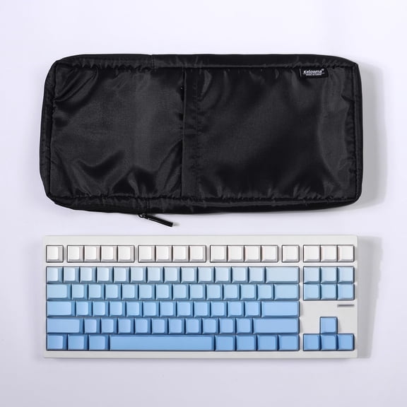 ASIASN-75% Keyboard Case, Waterproof and Shockproof Protective Bag, Soft Travel Carrying Bag for 75 Keys Mechanical Keyboard (medium)