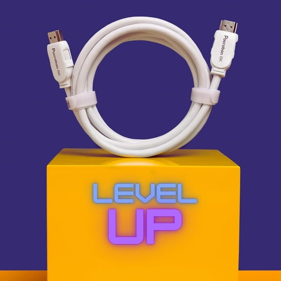 ASIASN-8K HDMI 2.1 Cable (10ft) White, eARC, 8K 60Hz, 4K 120Hz, QFT, QMS, VRR, 48Gbps Bandwidth, Dynamic HDR, HDCP 2.2 & 2.3, DTS:X, Dolby Atmos, Dynamic HDR, CL3 in-Wall Safe