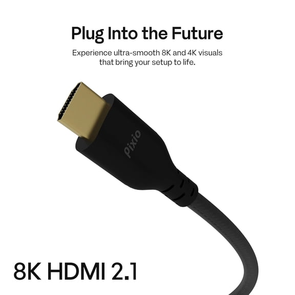 ASIASN-8K HDMI 2.1 Cable Ultra High Speed 10FT 8K 60Hz 4K 120Hz Nylon Braided, Gold Plated Connector, Anti-Breakage, HDR10+, dtsx, eARC, HDCP, Dolby Compatible