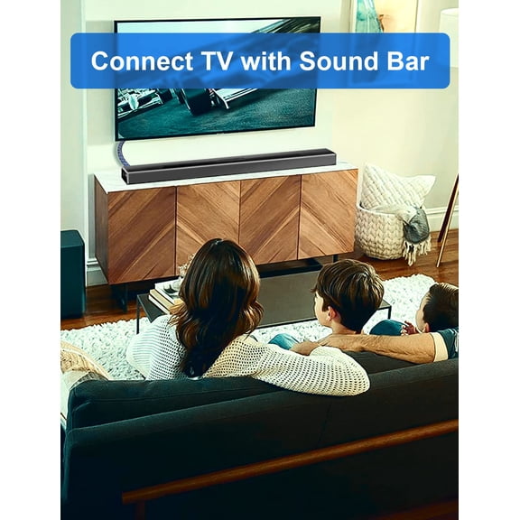 ASIASN-90 Degree Optical Cable 360 Degree Free-Rotating Fiber Optic Cable Toslink Male to Male Cable for Home Theater, Soundbar, Gaming Console, Speaker(16.5FT/5M)