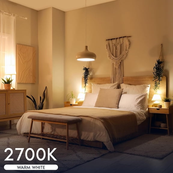 ASIASN-A15 Edison LED Bulb, 60W Equivalent, 8.5W, Dimmable, 2700K Warm White, Enclosed Fixture Rated, 750 Lumens, CRI 90, E26 Base, Clear Glass, Wet Rated, Title 20 Compliant, UL Listed (4 Pack)