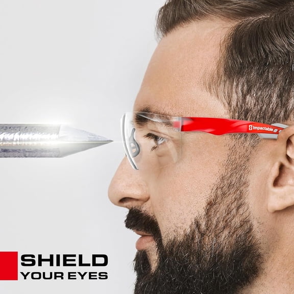 ASIASN-ANSI Z87.1 Safety Glasses, Anti-Fog UV Impact Scratch Resistant for Eye Protection at Work, Sports, Shooting, Pickleball, Racquetball, Clear Wraparound Lenses, No-Slip Nose Grip, 1 Pack