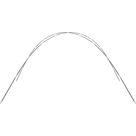 ASIASN-Bike Arch Tent Pole Replacement Kit, Flexible Fiberglass Tent Poles, 11 Sections, Black