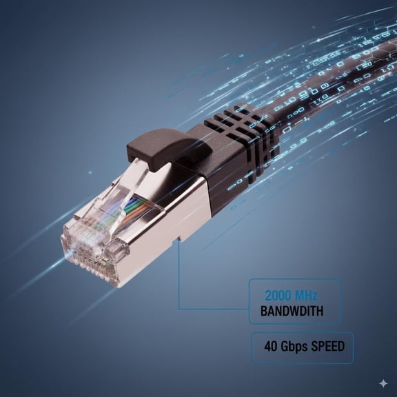 ASIASN-CAT 8 Ethernet Cable, 6ft (4 Pack) Ultra High Speed 40Gbps 2000MHz 30AWG CAT8 Cable LAN Internet Network Cord with Metal Plated RJ45 Connector for Gaming,Router,Modems,PC(6ft/4 Pack) (GS4PC8-0