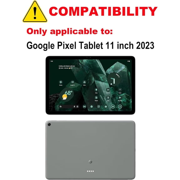 ASIASN-Case Keyboard for Pixel Tablet 11 inch, Bluetooth Detachable Keypad with Pencil Holder Portable Magnetic Protective Cover with Charging Speaker Docking Hole for 2023 Google Pixel Tablet