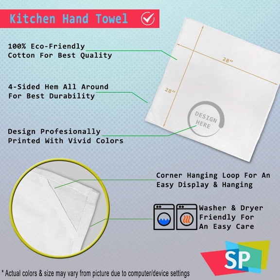 ASIASN-Custom Decor Flour Kitchen Towels Girl with Green Dress St Patrick's Girly Other Designs Girly Other Girly Designs Cleaning Supplies Dish Towels Design Only