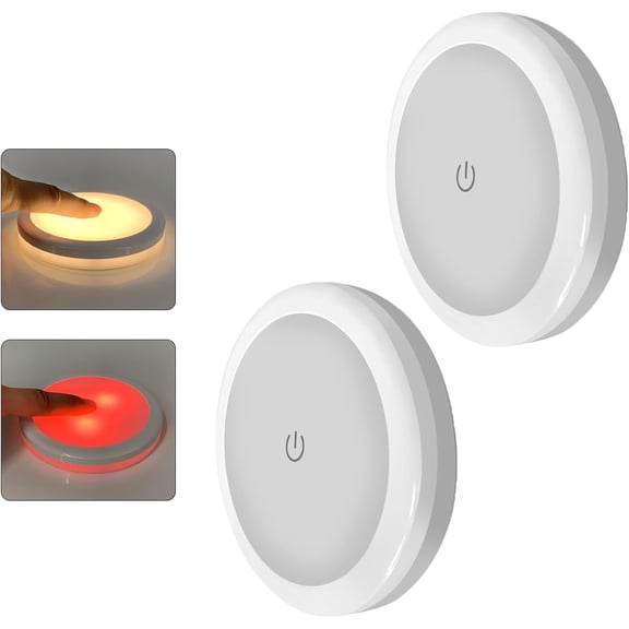 ASIASN-DC 12V Interior Boat Ceiling LED Light Dual Color Warm White and Red Light, Surface Mounted for Interior Lighting of Household Trucks RVs Trailers Airplanes, Diameter 106mm Small RV Dome Light