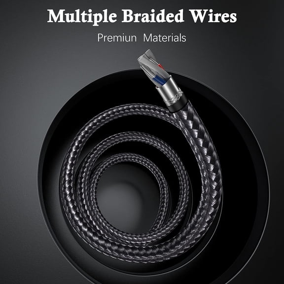 ASIASN-HDMI Cable for iPhone 6.6ft, Upgraded 1080P HDTV HDMI Cable Adapter Connector, Digital AV Video Sync Screen Compatible Converter for iPhone/i-Pad Devices(6.6ft, Grey)