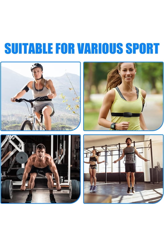 -Heart Rate Monitor Chest Band for Polar H10 H9 H7, Adjustable Waterproof Replacement Chest Strap Compatible with Polar Garmin