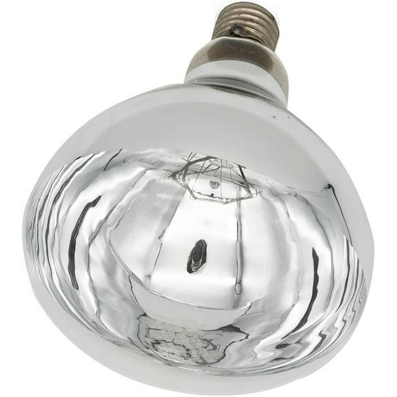 ASIASN-Heat Lamp Bulb Clear Infrared Light Bulb 150 Watt Hard Explosion-Proof Glass for Chicks, Poultry, Bathroom, Shower, Food, Chicken, Pets, Light Therapy BR40(120V,150W)