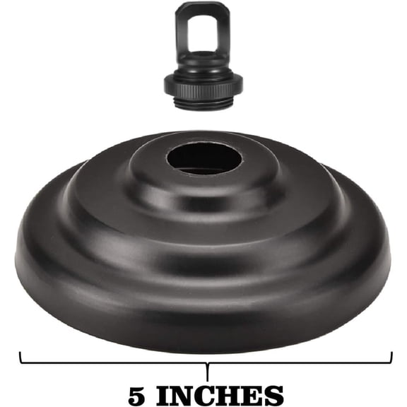 ASIASN-Heavy Duty Canopy Kit and 3.2 feet Pendant Light Fixture Chain for Chandelier or Swag Light Fixtures,Vintage Black