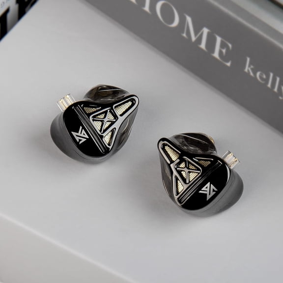 ASIASN-KZ DQS Wired Earbuds Dynamic Driver in Ear Monitor Headphone HiFi Bass Earphone IEMs Gaming 2pin 3.5mm Gaming Earbuds for Singers Musicians(with Mic)